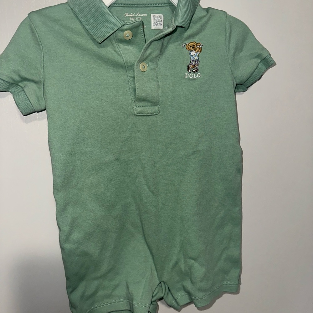 Ralph Lauren Mint Polo with Bear Logo